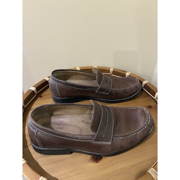 DOCKERS Brown Leather Penny Loafers Men’s Size 8 – Casual or Dress Slip-Ons - Picture 4 of 6